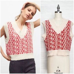 Urban Outfitters Sweater Vest Vintage Red BDG